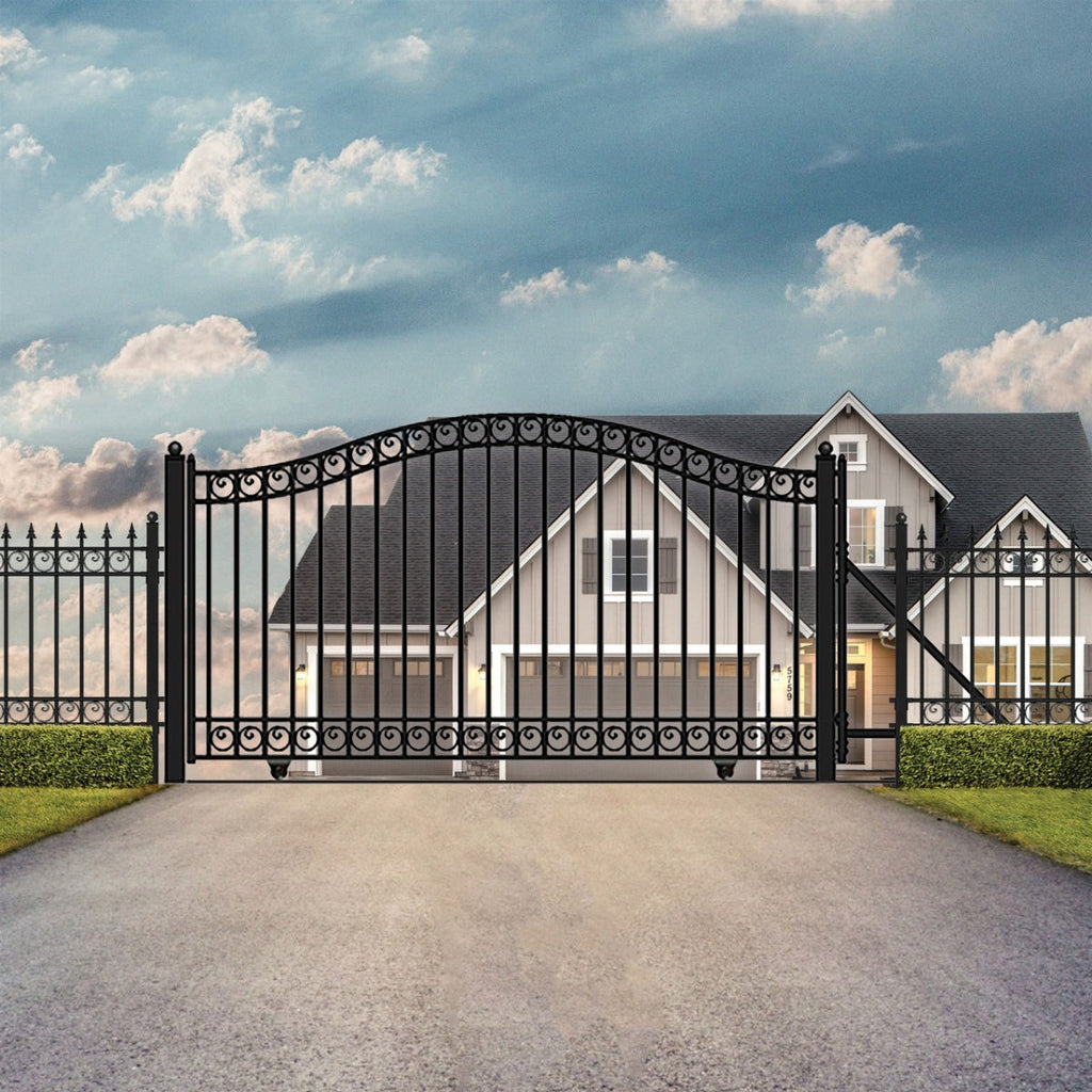 14x6 ft Steel Sliding Driveway Gate