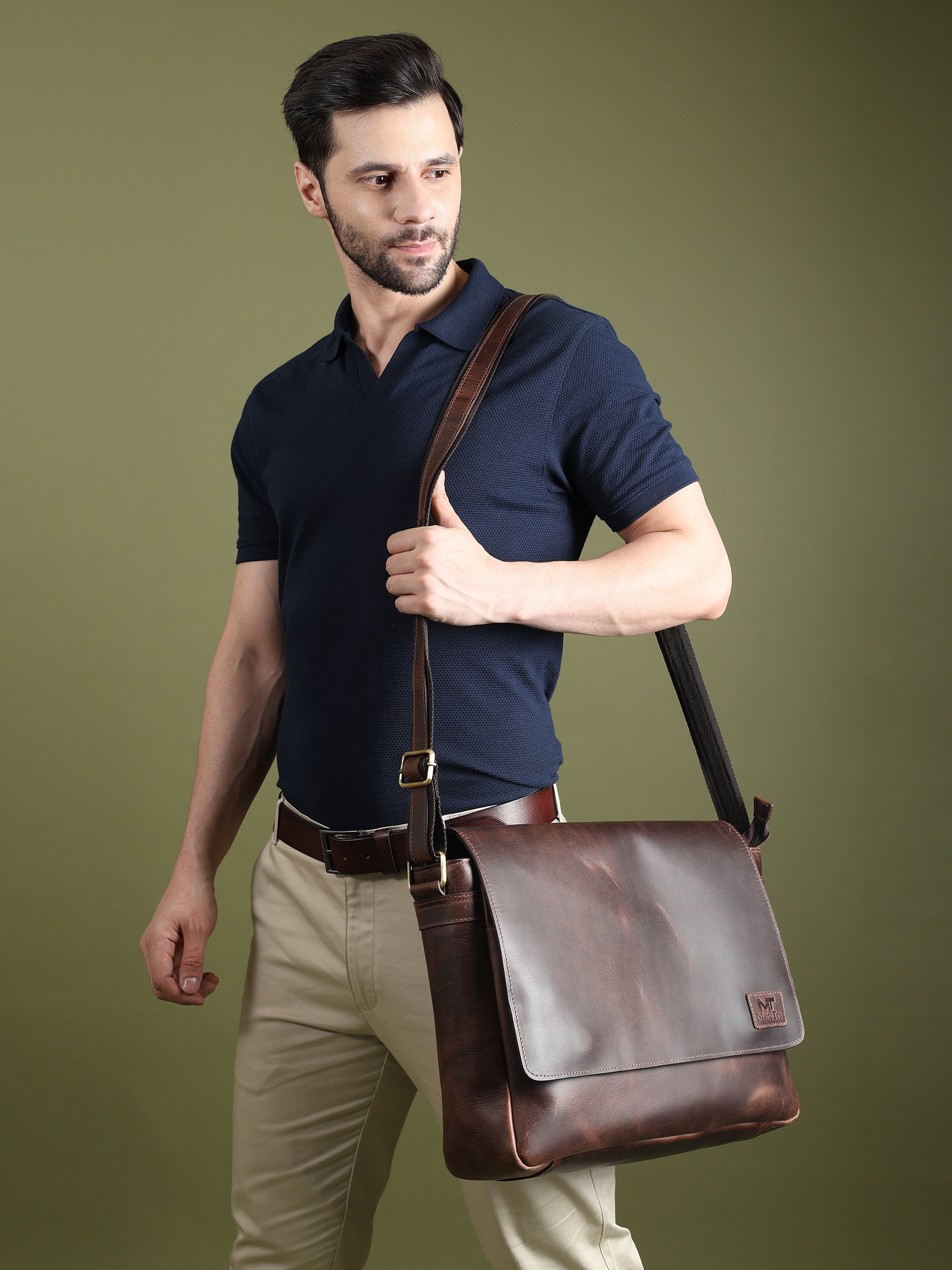 Genuine Sitka Leather Laptop Bag