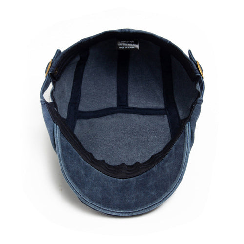 Vintage Washed Hat for Men, Forward-Berets, Cotton Casual Versatile