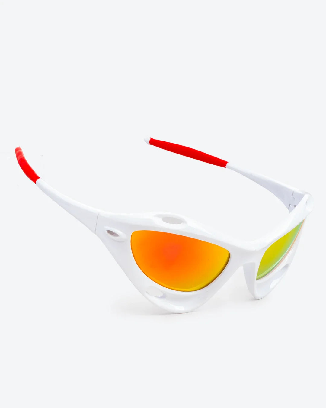Vortex - Gold Mirrored Lenses, White Frame