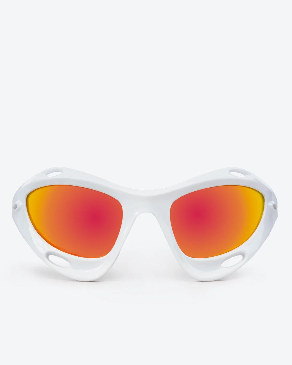 Vortex - Gold Mirrored Lenses, White Frame