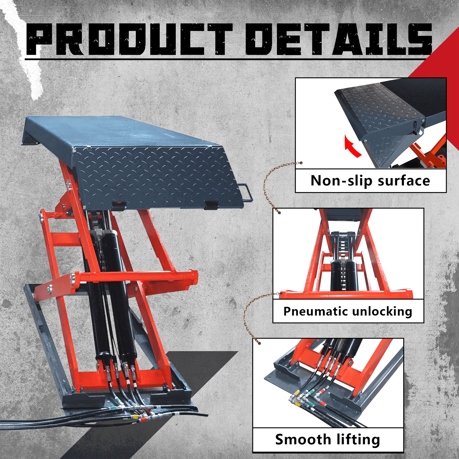 Katool AK-X95 8,000 Lbs Full Rise Scissor Lift