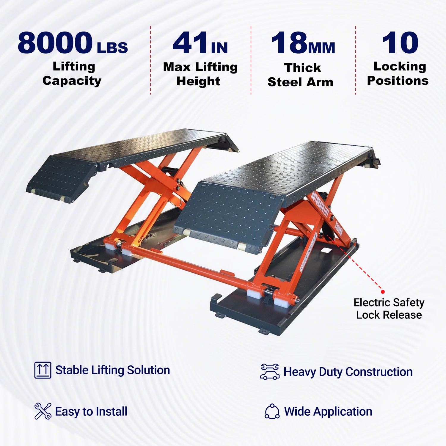 Katool KT-X85 8,000 Lbs Mid Rise Scissor Lift