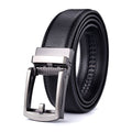 Men's Genuine Leather Belt with Automatic Buckle, Second-Layer